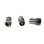 TV cable Connector RG6 Dual Shield Male "F" Crimp on fittings