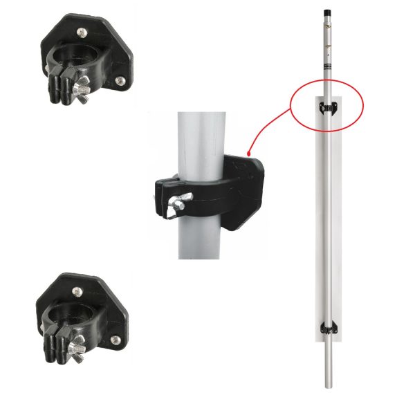 Caravan Antenna Side Mounts with 2.8M Telescopic Mast